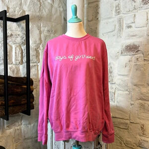 DYLAN MULVANEY | Days of Girlhood Pink Crewneck